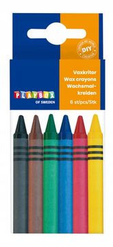 PLAYBOX Voštane bojice "uradi sam" 6 kom. duljina 88 mm Ø 8 mm