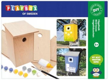 PLAYBOX Drvena kućica za ptice "uradi sam"