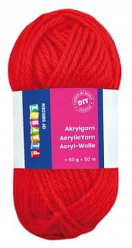 PLAYBOX Akrilna pređa, pređa-50 g Akril-CRVENA