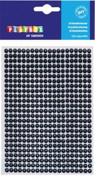 PLAYBOX Naljepnice od kristalnog kamena CRNE 525 x 5 mm