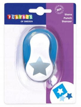 PLAYBOX DIY ukrasni bušač od pjenastog papira Ø 2,5 cm STAR