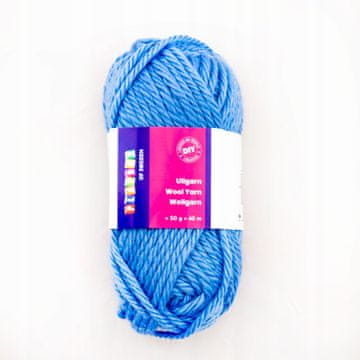 PLAYBOX DIY pređa 100% vunena pređa 50g 40m PLAVA (ukinuta je)