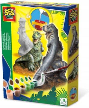Gipsani odljevi DINOSAURA, T-REX 3D, SES boje
