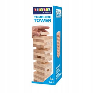 PLAYBOX Drveni blokovi Shaky Tower Tradicionalna arkadna igra 48 komada