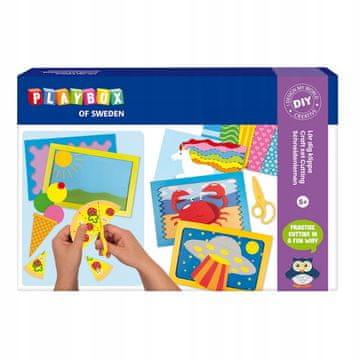 PLAYBOX Veliki set za učenje rezanja "uradi sam" sa škarama 5+