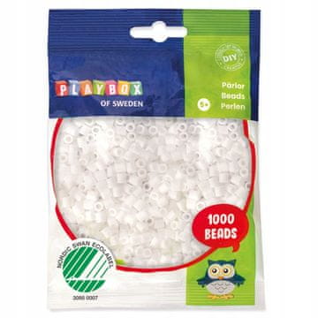 PLAYBOX Perle za peglanje 5 mm bijele 1000