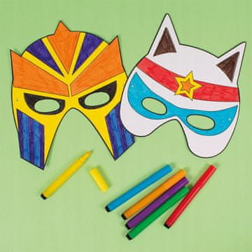 PLAYBOX DIY SUPERHEROJ SUPERHEROJ Papirnate maske 6 motiva 12 kom.