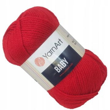 YarnArt BABY 156 100% akrilna crvena pređa