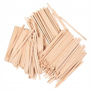 PLAYBOX Ukrasni drveni štapići za DIY 86 x 3 x 3 mm 650 kom