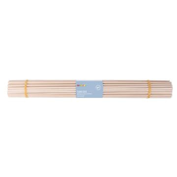 PLAYBOX Drveni okrugli štapići za DIY štapiće za biljke 50cm x 6mm - 50 kom