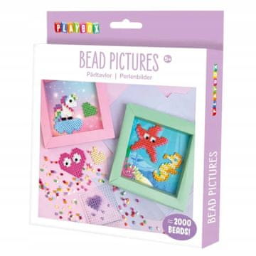 PLAYBOX Set okvira za slike "uradi sam" s perlicama za peglanje