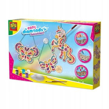 Suncatchers DIY drveni privjesci Jednorog i leptiri SES 14680 6+