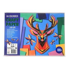 Papir u boji A4 za DIY 5 boja 100 listova 80 g/m²