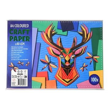 Papir u boji A4 za DIY 5 boja 100 listova 80 g/m²