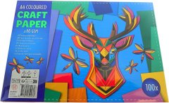 Papir u boji A4 za DIY 5 boja 100 listova 80 g/m²