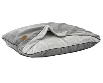 Lauren Design Mink NEL sivi baršun + siva glatka minky tkanina 80cm x 60cm