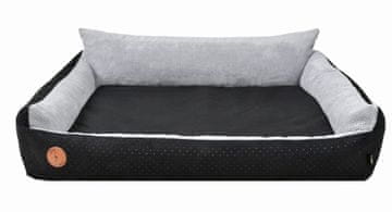 Lauren Design Rocky ortopedski krevet crni M - 83cm x 73cm