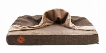 Lauren Design Luna ortopedski smeđi M - 70 x 60 x 8 cm