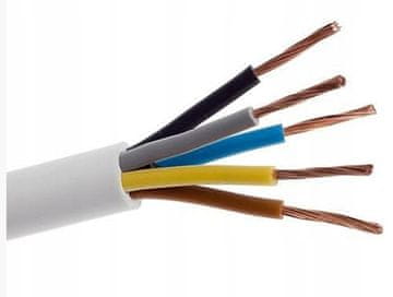 Električni kabel OWY 5x0,75 1m 300V