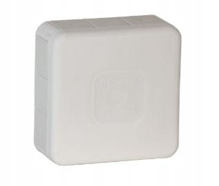 ViPlast Hermetička kutija za nadžbuknu montažu 85x85x37mm Bijela