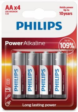 Philips Power alkalne AA baterije x4