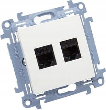 Dvostruka utičnica RJ 45 cat.5e SIMON 10 C52.01/11