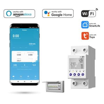 Tuya 1-63A WiFi mjerač energije s osiguračem