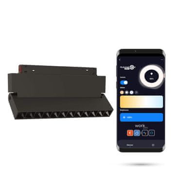 WiFi Zigbee LED linearni reflektor podesivi 12W za magnetske tračnice SMART TRACK 48VDC 3000-5000K prigušljiv