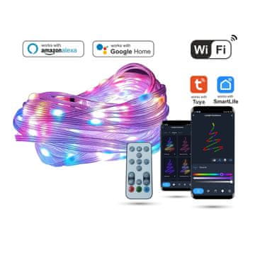 WiFi LED božićna svjetla 10m Tuya Music