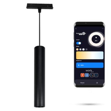 LED viseća svjetiljka 2.4GHZ cijev 10W za magnetske šine SMART TRACK 48VDC 3000-5000K prigušljiva