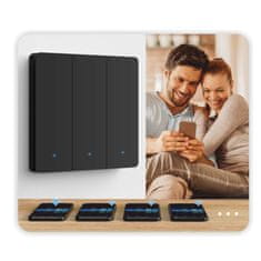 Tuya Smart Zigbee dvostruki prekidač s N Life Gold