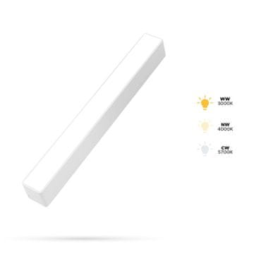 Bijeli linearni reflektor 10W F10 za SLIM TRACK i FiberFLEX tračnice 48VDC 3CCT 3000K, 4000K, 5700K