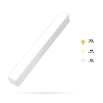 Bijeli linearni reflektor 10W F10L dugi za SLIM TRACK i FiberFLEX tračnice 48VDC 3CCT 3000K, 4000K, 5700K