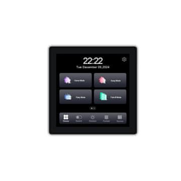 Tuya Zigbee zidni panel s trostrukim prekidačem za svjetlo i zavjese.