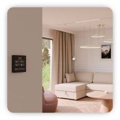 Tuya Zigbee zidni panel s trostrukim prekidačem za svjetlo i zavjese.