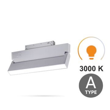 Podesivi bijeli linearni reflektor 12W 3CCT tip A za magnetske tračnice SMART TRACK 48VDC