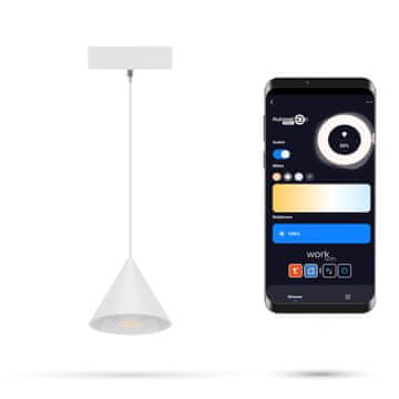Zigbee konusna žarulja bijela 6W MD90 za SLIM TRACK tračnice 48VDC 3000K-6000K prigušljiva