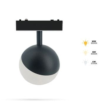 6W D kuglasta lampa za magnetske šine SLIM TRACK 48VDC 3CCT 3000K, 4000K, 5700K
