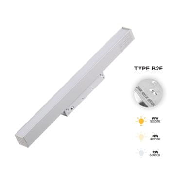 Bijeli LED reflektor 10W 3CCT tip B2F za SMART TRACK magnetske šine 48VDC
