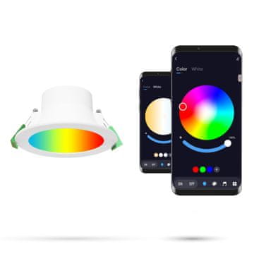Tuya 8W Bluetooth RGBCCT LED stropna svjetiljka toplo, hladno, neutralno, šareno RGB