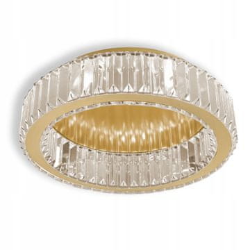 Toolight Stropna lampa od brušenog zlata, glamurozna kristalna stropna lampa, 40 cm APP1720