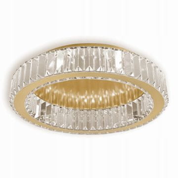 Toolight Stropna svjetiljka od brušenog zlata, glamurozna kristalna stropna svjetiljka, 50 cm APP1722