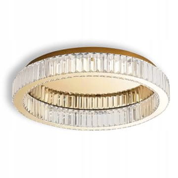 Toolight Stropna lampa od brušenog zlata, glamurozna kristalna stropna lampa, 60 cm APP1723