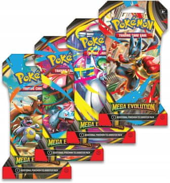 Pokemon karte TCG: ME - Mega Evolution - Booster paket s rukavima (1 pakiranje)