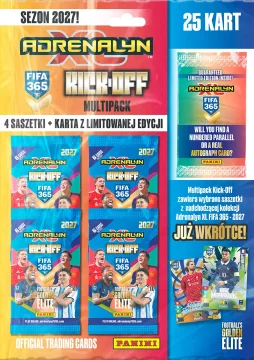PANINI Adrenalyn XL 2027 Nogometni set kartica: Višepakiranje za početak utakmice
