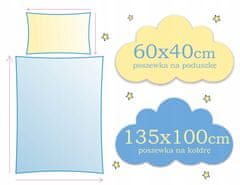 DJEČJA POSTELJINA 135x100 2 KOMADA 100x135 ZA DJEČJI KREVETIĆ