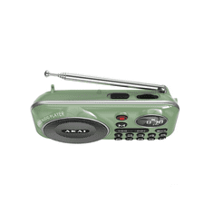 Akai Prijenosni radio APR-500 2,5 W RMS Bluetooth 5,3 FM USB TF Zeleni