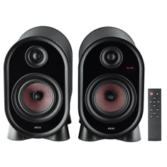 Akai Aktivni zvučnici AHS-500A 2×25 W RMS Bluetooth 5.1 FM USB Crni