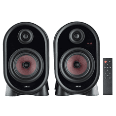 Akai Aktivni zvučnici AHS-500A 2×25 W RMS Bluetooth 5.1 FM USB Crni