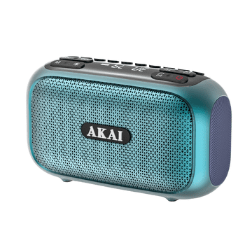 Akai Radio APR-700 2×3 W RMS Bluetooth 5.3 FM USB microSD RGB zeleni